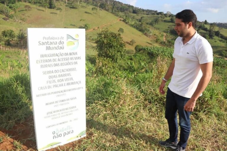 Prefeito de Santana do Mundaú inaugura novo acesso à zona rural