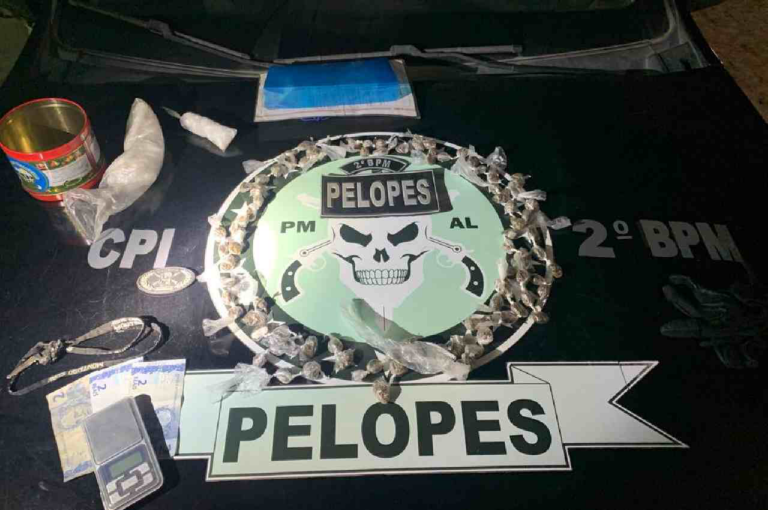 Suspeito com histórico criminal é preso por tráfico de drogas em Murici
