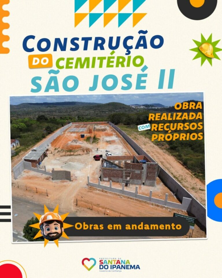 Prefeitura de Santana do Ipanema está construindo o Cemitério São José II